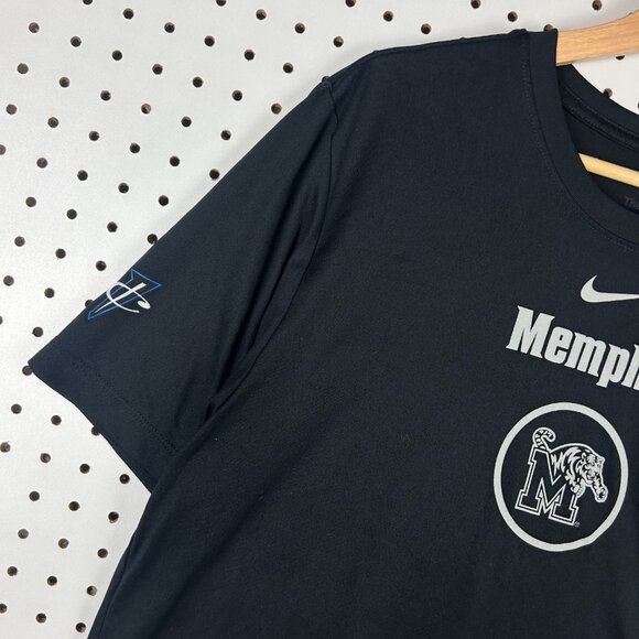 Nike 1 Cent Memphis Tigers Large Dri Fit Black Team Issued Penny Hardaway Shirt - Picture 2 of 6